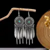 Pendientes de Pavo Real para Minorías Étnicas, Regalos Retro de Plata Miao Estilo Étnico, Accesorios de Pendientes Vintage de Imitación Plata