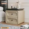 Mesita de noche Vintage 2026 Venta Caliente Pequeña para el Hogar Dormitorio Estilo Antiguo Madera Maciza Mesita de Noche Armario de Almacenamiento No Requiere Ensamblaje