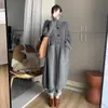 Cárdigan de diseño suelto para otoño e invierno de comercio exterior, elegante, grueso, suéter largo versátil, estilo casual