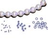 Material de cuentas diy Perla Jade junta de silicona antifricción collar pulsera caucho de cera de abeja espaciador de plástico