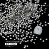 Paquete de 1440 Accesorios para Uñas Zirconia Mini Biselada Blanco Transparente Forma Irregular Diamantes Apilados Diamantes Brillantes para Uñas con Base Plana