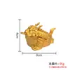 Sha Jin Xiangyun Feilong Tigela da Sorte Decoração Giratória da Sorte Escritório Sala de Estar Descompressão Girar Artesanato de Metal