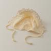 Sombrero de corte con estampado de encaje para primavera y otoño, estilo coreano, para bebé, de algodón, a prueba de sol, de princesa, para niñas pequeñas.