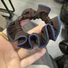 Nova Coleção Coreana de Scrunchies Plissados de Renda com um Toque de Luxo, Acessório de Prendedor de Cabelo Simples e Moderno com um Toque de Elegância