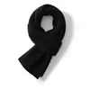 Cachecol de Caxemira de Alta Qualidade para Homens e Mulheres, Moda de Inverno, Proteção Quente para o Pescoço, Cachecol de Lã Tricotado Espesso Versátil Estilo Coreano