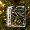 Nuevas decoraciones navideñas acrílicas de venta caliente transfronteriza, colgantes creativos, adornos navideños acrílicos