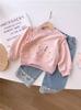 Jeans Rectos para Niñas 2025 Moda de Primavera y Otoño Sueltos para Niñas Pantalones de Pierna Ancha para Niñas Pantalones para Niños Pantalones para Niños