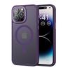 Funda magnética para teléfono con absorción de la piel, personalizada para Apple 15ProMax, con botones metálicos de color mate y agradable para la piel.