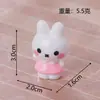 Nueva figura linda de conejo Miffy, miniatura de resina, decoración para casa de muñecas DIY, adorno de escritorio