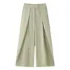 Comercio Exterior 2026 Primavera Nuevo Estilo Europeo y Americano Moda Femenina Casual Holgado Plisado Pantalones Largos 8219100