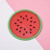 Criativo isolamento térmico resistente a altas temperaturas jogo americano desenho animado PVC borracha macia mesa de jantar porta-copos personalizado colorido cor gelatina frutas porta-copos