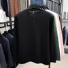 Camiseta de Manga Larga de Alta Gama para Hombre Otoño Nuevo Color Sólido Casual Cuello Redondo Sudadera para Hombre Sin Planchar Holgada Camisa Base Superior