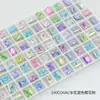 Dongzhou Flores de Gelo Cintilantes Arte de Unhas Diamante Acessórios de Joias DIY Diamante Quadrado Gordo Cristais de Rocha Ponta Rachada de Gelo Diamante de Unha de Forma Especial Ornamentos de Diamante