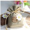 Sache Respirável Bolsa Vazia Sache Algodão e Linho Bolsa de Armazenamento Bolsa Estilo Antigo Bolso com Aba para Armazenamento Calças Bolsa para Ervas Medicinais Chinesas Bolsa Vazia