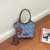 Bolso cubeta de estilo coreano con bloques de color transfronterizo para mujer, bolso cubeta simple de moda nuevo, bolso de hombro cruzado vintage moderno