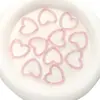 Cuentas Sueltas de Acrílico Color AB Huecas de Agujero Recto en Forma de Corazón Accesorios Hechos a Mano DIY Cadena para Teléfono Pendientes Bolsas de Cuentas Amuletos
