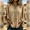 Moda Femenina Casual Cómoda Versátil Color Sólido Camisa con Dobladillo Fruncido Verano 2026 Nuevo Europeo y Americano