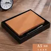 Cuaderno de banda A5 de piel de oveja para empresa, se puede imprimir logo, cuero suave de alta calidad, diario exquisito, libro para conferencias de trabajo