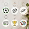 Producto nuevo explosivo transfronterizo silbato de fútbol periférico llavero acrílico, colgante pequeño para mochila Yiwu exclusivo pequeños productos