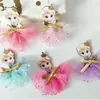 Fabricante de Tocado de Tul con Corona Temática de Frozen, Pinzas para el Cabello de Niña con Lazo, Pasadores para el Cabello de Niños de Princesa Elsa