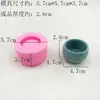 Miniatura de Tigela Simulação Molde de Silicone DIY Resina Chocolate Gesso Ornamento Molde Artesanal Fácil de Desmoldar