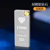 Novo Isqueiro Ultra-Fino Flip-Top Escovado com Chama de Jato Direto, Chama Azul, Recarregável, À Prova de Vento, Personalizado para Venda por Atacado