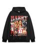 Fútbol Transfronterizo Harry Kane Harry Kane Camiseta de Manga Corta Estampada Sudadera con Capucha de Cuello Redondo Pesada
