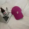 P Carta All-match Cap Feminino Grande Cabeça Rosto Pequeno Boné de Beisebol Estilo Coreano Chapéu da Moda Primavera e Verão Chapéu de Sol para Homens