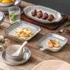 Juego de Bol y Plato Cerámico Retro Estilo Japonés con Acabado de Alta Gama para Uso Doméstico, Incluyendo Tazones para Arroz, Tazones para Sopa, Platos y Vajilla Moderna Aprobada por Ama de Casa