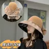 Sombrero de Sol de Vinilo Negro Abierto para Mujer, Sombrero de Sol de Verano con Ala Ancha para Cubrir el Rostro, Sombrero de Sol Ligero, Sombrero de Pescador con Protección UV