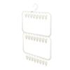 Percha para Bebé Sin Costuras de Plástico para Armario Doméstico con 26 Pinzas para Calcetines Almacenamiento Sin Costuras Pinza para Calcetines Percha a Prueba de Viento para Secar