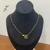 Puzuo Tienda de Oro Mismo Estilo Shajin Xingyue Croheart Collar con Pin para Mujer Diseño Nicho de Lujo Ligero Cadena Clavicular