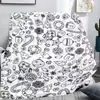 Manta de Graffiti DIY de Amazon Transfronteriza Manta de Color Pintada a Mano Manta Cubierta Interactiva para Padres e Hijos