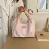 Bolsa plissada elegante para mulheres 2026 nova moda bolsa de ombro para o dia a dia bolsa de mão casual bolsa tote bolsa saco