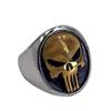 Hombre máscara espartana anillo de acero de titanio anillo personalizado para hombres europeos y americanos anillo de hombre estilo punk calavera dominante