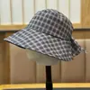 Sombrero de Pescador Sencillo de Primavera y Verano para Mujer, Sombrero Cubo a Cuadros Estilo Japonés y Coreano, Sombrero Versátil Casual para Protección Solar para Hombre, Moderno Estilo Coreano