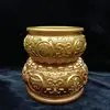 Enfeite Cornucópia Todo em Cobre, Cobre Puro Sólido, Pote de Arroz de Latão Grande e Pequeno Atrai-Fortuna, Riqueza, Presente de Inauguração de Sala de Estar