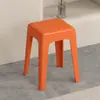 Taburete Doméstico de Plástico Fuerte y Duradero Taburete Cuadrado Taburete Apilable Almacenamiento Taburete para Mesa de Comedor Popular de Celebridad de Internet Taburete Pequeño