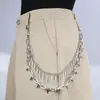 Joias Transfronteiriças Europeias e Americanas Corrente de Calça com Rebite de Metal Hip-Hop Punk Performance de Palco Corrente de Cintura Multicamada Corrente Decorativa Atacado