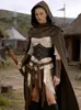 Nuevo Estilo de Halloween|Capa Retro Medieval Disfraz Cosplay de Pirata Guerrero Vikingo Atuendo de Juego de Rol Transfronterizo