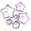 Molde para Fondant para Hornear Galletas Estrella de Cinco Puntas Flor de Ciruelo Corazón Galletas Piña Molde Cortante en stock Venta al por Mayor Pastel