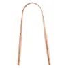Raspador de Língua de Aço Inoxidável Portátil Escova para Revestimento da Língua Limpador de Revestimento da Língua para Raspar Língua Mau Hálito Limpador de Higiene Bucal