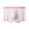 Ropa interior de seda helada antibacteriana de 10 A para hombre, Pantalones de aire acondicionado de verano, Calzoncillos tipo bóxer transpirables y cómodos de malla para hombre