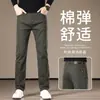 Hong Kong 2026 Verão Novos Jeans Masculinos Slim Fit Reto Stretch Casuais High-End Business Masculinos Primavera Verão