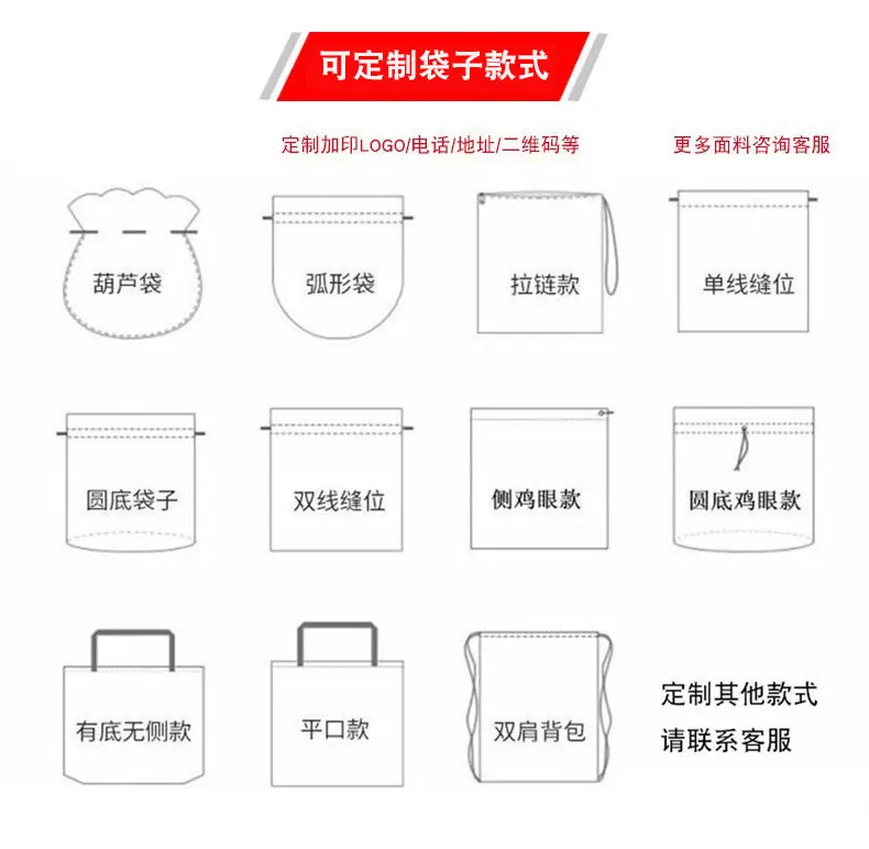 袋子形状定制