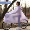 Capa de Chuva Universal para Moto/Patinete Elétrico para Piloto Único/Duplo, Capa de Chuva Ampliada e Espessada, Proteção Completa contra Chuva para Patinetes Elétricos, Adulto Feminino