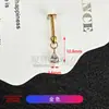 F136 Aleación de Titanio Serie Bala Rosca Interna Clavo para Cartílago Auricular Aro para Oreja Clavo Anillo para Correr G23 Joyería de Titanio para Perforaciones