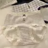 "Dias Fofos de Inverno" Ursinho da Academia Roupa Íntima Feminina 100% Algodão Tipo Extended Crotch Algodão
