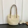 Bolsa de Mão Tecida de Nicho Bolsa Transversal Estilo Coreano Bolsa Tecida 2026 Novo Estilo Resort Praia de Alto Valor Casual Bolsa Feminina