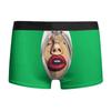 Ropa interior masculina con estampado digital 3D de labios rojos, sexy, de alta elasticidad, regalo de San Valentín europeo y americano 2025